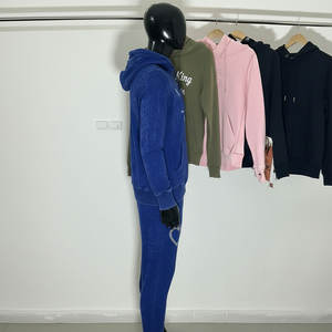 Custom Heavyweight Oversized 100% Cotton Embroidery Tracksuit Men Sweatpants and <b>Hoodie</b> Set - Product Image 5