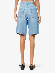 Pantalones Cortos de Mezclilla Holgados para Hombre, Estilo Dad, Color Personalizado, Cintura Alta, Transpirables, Cierre de Botones, Corte Relajado, 100% Algodón Sin Elástico - Product Image 5