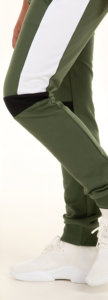 Men's Trendy <b>High</b> <b>Waist</b> Cotton Fleece Jogger Pants Long Slim Fit Sweatpants with <b>Elastic</b> Cuff OEM Customizable <b>Trousers</b> - Product Image 2