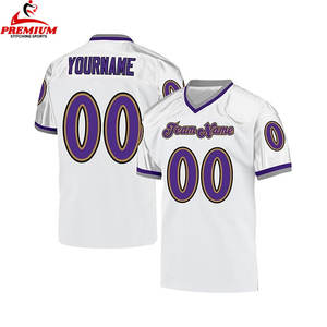 Camiseta de fútbol americano de malla de secado rápido con impresión por sublimación digital, camiseta de fútbol americano personalizada al por mayor para hombre - Product Image 6