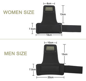 Weight Lifting Custom Logo Leather <b>Hand</b> <b>Grips</b> Weightlifting Split Leather <b>Grips</b> - Product Image 5