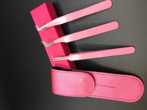 Pince à épiler de précision en acier inoxydable pour extensions de cils, avec poignée antistatique durable, pointe personnalisable, longueur 12 cm, fabriquée par RMI - Product Image 5