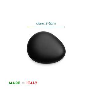 Nero 2-5cm ciottoli e ciottoli 80 pz plastica arrotondati opachi pietre per vasi acquari giardini - Product Image 2