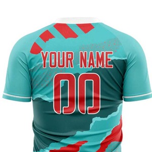 Servicio OEM de Poliéster y Elastano, Diseño de Manga Corta con Cuello Redondo, Ropa Deportiva de Alta Calidad, Camiseta de Fútbol para Adultos, Nuevo Modelo Personalizado - Product Image 2