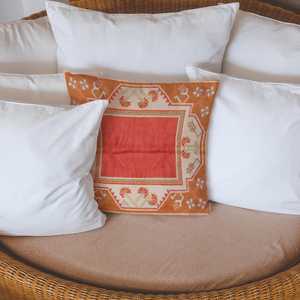 Bohemian Vintage Print Turkish Kilim <b>Throw</b> <b>Pillow</b>, Woven Comfort,Cover+Insert - Product Image 4