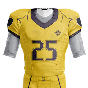 Fabricant d'usine, uniforme de football américain personnalisé, manches courtes, respirant, haute qualité, dernier design - Product Image 4