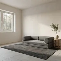 Minimalistisches Indoor-Freizeitsofa Knochenloses Schwammmaterial Ergonomische Unterstützung Hohe Tragkraft Rutschfeste Basis