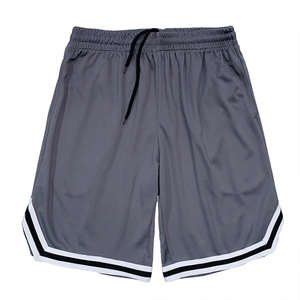 Pantalones cortos de baloncesto de malla en blanco de poliéster ajustados para gimnasio de verano con logotipo personalizado, pantalones de hombre estampados de estilo informal de talla grande al por mayor - Product Image 1