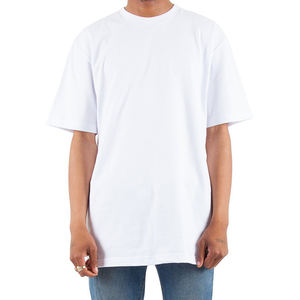 Wholesale Men Plain 200Gsm Heavyweight <b>Tshirts</b> 100 Cotton Oversized Drop Shoulder Heavy T Shirt T-shirt for men - Product Image 1