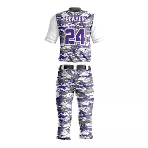 Maillots de baseball unisexes sublimés, personnalisés avec le nom de l'équipe, fabriqués sur mesure, en tissu confortable, légers et respirants, fournis directement par l'usine. - Product Image 2