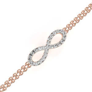 Bracelet en or 18 carats avec diamants de laboratoire, magnifiques bracelets et joncs en diamants - Product Image 5