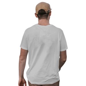 Vente en gros 120 GSM T-shirts en coton pour hommes Logo personnalisé Motif solide Col à manches courtes 220 grammes Tissu pour campagnes promotionnelles - Product Image 4