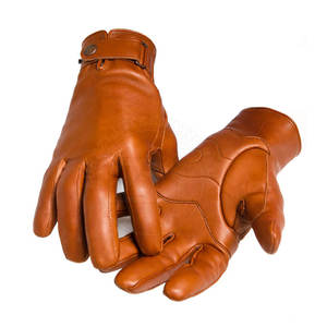 Gants en cuir de qualité supérieure, décontractés, respirants, coupe-vent, compatibles écran tactile, écologiques, taille et couleur/logo personnalisables - Product Image 1