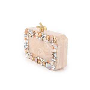 คลัทช์เรซิ่นกันน้ำเป็นมิตรกับสิ่งแวดล้อมสำหรับสาวๆของขวัญแต่งงานที่ทันสมัยพร้อมการตกแต่งที่สวยงามสำหรับการเดินทางและปาร์ตี้ - Product Image 2