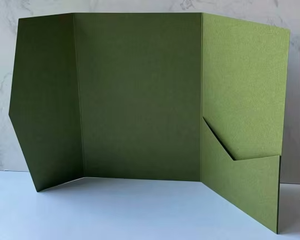 A7 Túi lời mời <span class=keywords><strong>5x7</strong></span> ô liu xanh đậm ô liu phong bì tay áo túi lời mời <span class=keywords><strong>5x7</strong></span> 3 gấp ba lần mời Túi - Product Image 2