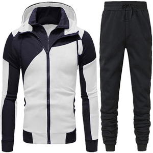 Conjunto Deportivo Unisex Personalizable, Liso, de Forro Polar para Invierno, 100% Algodón, Tallas Grandes, Conjunto de Pantalones de Dos Piezas para Correr, Venta al Por Mayor - Product Image 2