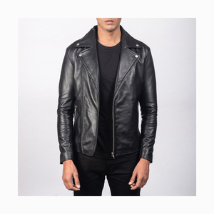 Nouvelle veste en cuir pour hommes col montant confortable veste en cuir pour hommes taille personnalisée veste en cuir pour hommes - Product Image 1