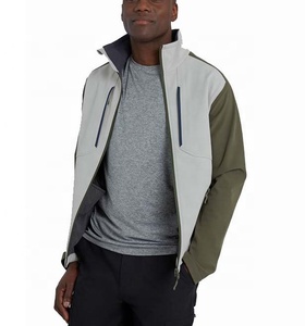 Veste d'hiver softshell pour homme, taille XL, style streetwear, service OEM, personnalisable, haute qualité, imperméable, fermeture éclair réversible, col montant - Product Image 2