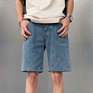 Short en jean vintage taille moyenne OEM pour hommes, streetwear d'été confort quotidien, mode décontractée, conçu par un fabricant pakistanais - Product Image 6