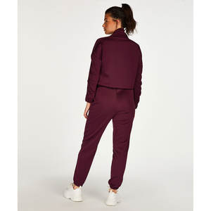 Elevate Your Style with Our <b>Fleece</b> Short Zip Long Sleeves Cropped Turtleneck Hoodie <b>Jackets</b> Perfect for Womens Casual Looks - Product Image 4