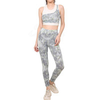 Ensembles de yoga pour femmes en spandex/polyester de haute qualité, logo personnalisé, respirants, séchage rapide, taille personnalisée pour le fitness