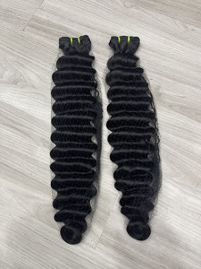 Extensiones de cabello virgen crudo vietnamita de doble trama, máquina de cabello Remy de onda profunda suelta de alta calidad, listas para enviar - Product Image 2