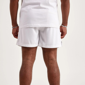 Shorts décontractés pour hommes en polyester/coton de haute qualité, taille élastique, logo personnalisé, imprimé par sublimation, respirant, séchage rapide, couleur unie - Product Image 3