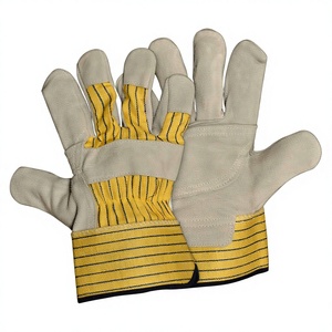 Guantes de Trabajo Industriales de Alta Resistencia, Doble Palma, Cuero Vacuno, con Protección de Seguridad, Resistentes al Calor y al Fuego - Product Image 1