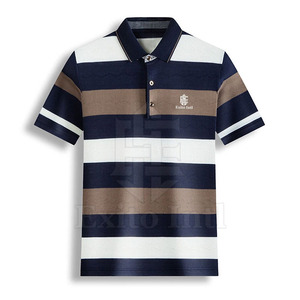 Vente de gros T-shirts polo pour hommes grande taille en coton/fibre de bambou - Product Image 1