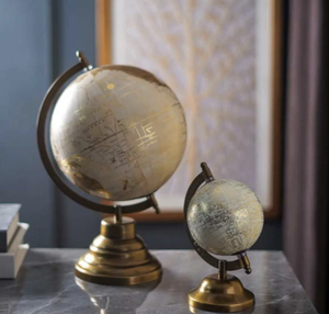 Globe en cristal ornements créatifs salon bureau bureau ornements métal artisanat ornements - Product Image 5
