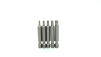 Obeng Bit Star Power Torx T10-T40 50mm Magic Ribs Anti-Selip dengan Lapisan Sandblasted dan Gagang Taiwan S2 Buatan Taiwan