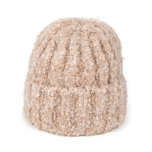 Fabricants de bonnets Jacquard personnalisés à quantité minimale de commande bas partout impression Jacquard Y2K gothique sans manchette pli sans manchette bonnet d'hiver en tricot avec Logo - Product Image 2