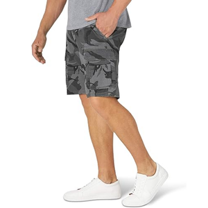 Pantalones cortos de carga personalizados con estampado de camuflaje para hombre, pantalones cortos de carga transpirables de algodón 100% con múltiples bolsillos para verano al aire libre - Product Image 3