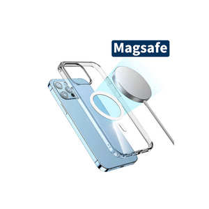 เคส PC แข็งลายนูนกันกระแทกสุดหรูสำหรับ iPhone 15 PRO MAX สำหรับ MagSafe เข้ากันได้กับเคสหรูหรา TPU แบบนิ่ม - Product Image 2