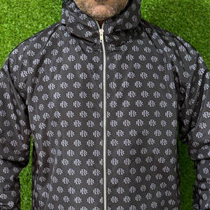 Sweat à capuche zippé 100% coton à motif uni imprimé personnalisé pour hommes sweats à capuche en molleton d'hiver surdimensionnés pour hommes méthode d'impression numérique - Product Image 4