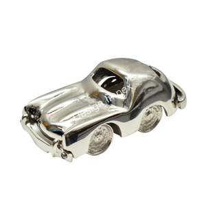 Coche modelo pulido de plata brillante, gran coche único de larga duración irrompible de lujo para niños, Mini modelo de coche hecho en La India - Product Image 1