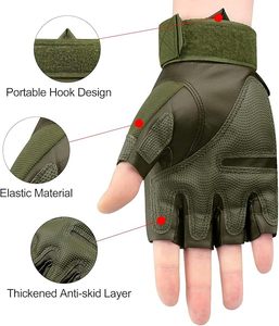 Guantes duros tácticos personalizados de alta protección para deportes al aire libre y seguridad en el trabajo pesado - Product Image 3