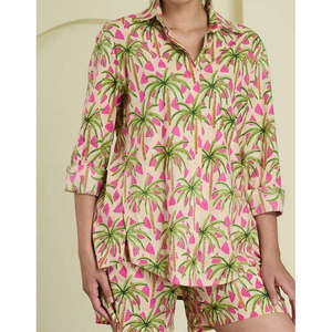 Chemise longue à imprimé floral Tropical Tango - Product Image 2
