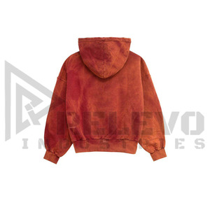 Sudadera Oversize de Hombros Caídos, de Secado Rápido, Transpirable, con Lavado Ácido, de Forro Polar de Primavera, 100% Algodón, 2 Piezas, con Logotipo Personalizado, de Alta Calidad para Hombre - Product Image 5
