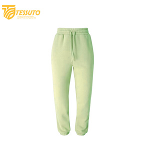 Pantalones de Mujer para Invierno, con Encaje y Cuentas, Transpirables, Ecológicos, con Cierre de Cordón, Cintura Media, Frente Plano, Largo Completo, de Poliéster y Algodón - Product Image 1