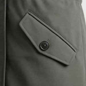 Chaqueta de Invierno para Mujer, Estilo Parka, Larga, con Cuello Alto, Decoración de Piel, Transpirable, Térmica, Aislante - Product Image 5