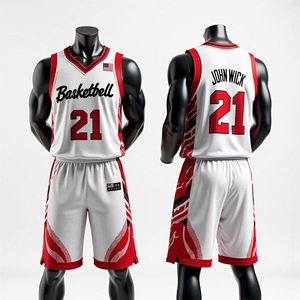 RTS Obtener uniforme de baloncesto personalizado para hombres Jersey sublimado y conjunto de pantalones cortos de secado rápido transpirable ropa deportiva de alta calidad - Product Image 6