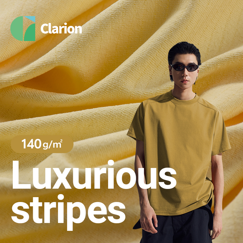130g Single-Jersey 100% Polyester T-Shirt Fabric UV Protection Moisture-Wicking for Sports Outdoor Breathable Knitted Technique
