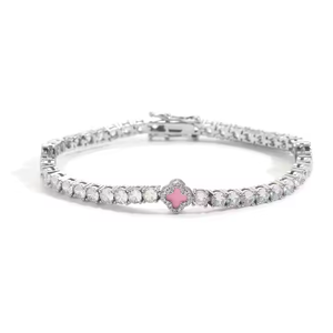 Cadena de tenis de diamantes cultivados en laboratorio 2,5, pieza de joyería elegante y duradera chapada en oro plateado para ocasiones especiales, regalo para ella - Product Image 2