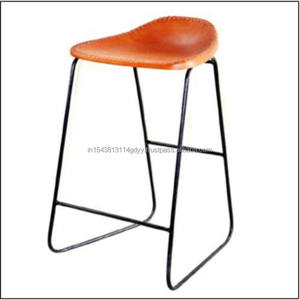 Taburete de Bar de Metal minimalista moderno nórdico con respaldo alto para el hogar, oficina y comedor, cocina, muebles de Bar para el hogar - Product Image 1