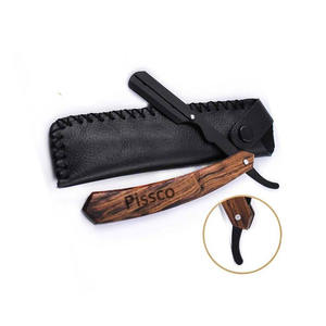 Rasoir de barbier attrayant, lame de rasoir droite en acier inoxydable allemand, rasoir pliant en acier inoxydable - Product Image 6