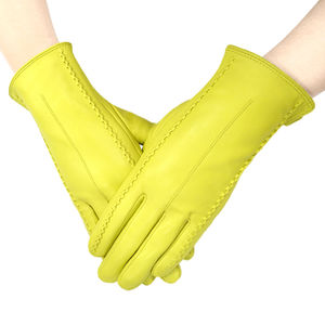 Winter Work Gloves Ladies Anti-Slip Warm Safety Features <b>Cheap</b> <b>Products</b> Latex Nylon Liner Leather Material Offshore Work - Product Image 2