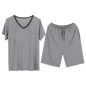 Personalizado Verano Color sólido Hombres Polo Camisa Solapa Pantalones cortos de manga corta Deportes Casual Verano Hombres Conjunto de dos piezas - Product Image 1