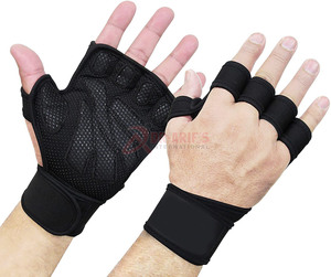 Nouveauté 2025 – Gants de sport demi-doigts en polyester pour fitness, musculation, entraînement, cyclisme et gym, personnalisables avec logo – Vente en gros - Product Image 4