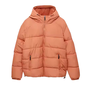 Chaqueta acolchada con cremallera completa con estampado personalizado a prueba de viento y algodón de poliéster para hombre cómoda de invierno - Product Image 6